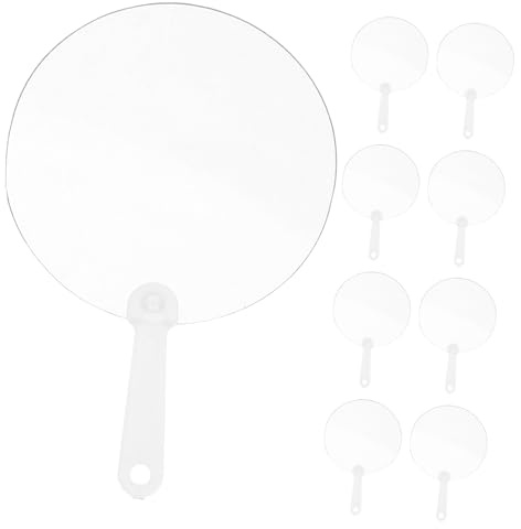 Levemolo 12pcs DIY Graffiti Fan Blank Painting Hand Fan for Party Decoration DIY Hand Portable