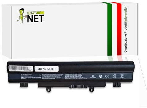 New Net - Batteria AL14A32 compatibile con Acer Aspire E14, E14 Touch, E15, E15 Touch, E15-511, E5-411, E5-411G, E5-421, E5-421G, E5-471 [10.8-11.1 V - 58 Wh]