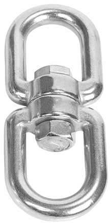 1Pcs M8 Stainless Steel Swivel, Bearing Swing Swivel 360° Rotational Device Hanging Accessory for Hammock Hanging Lounger, Swivel Grill, Sandbag, Hanging Swing