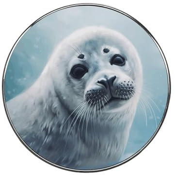 Harfe Siegelmalerei Tapete gedruckt magnetische Kühlschrankaufkleber Runde Kühlschrankmagnete kreative dekorative Magnete Heimdekoration für Whiteboard Kühlschrank Büro Küche