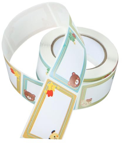 OFFSCH Selbstklebende Beschreibbare Name Tags Aufkleber Kleine Klebeetiketten Praktisch Für Haushalt Ordnen Und Beschriften Kindergarten Farbige Sticker