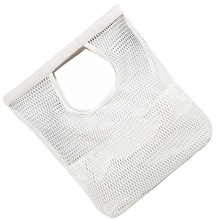 OFFSCH 1 Pc Bolso de Compras de Malla Bolsa de Playa de Ganchillo Bolsas Grandes Carpa el Bolsas almacenaje de Almacenamiento Bolsa Plegable Bolsa de Playa Plegable algodón