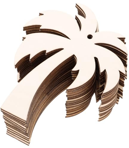 Sewroro 20piezas Adorno De De Recortes De Madera Sin Terminar Rodajas De Madera Para Manualidades Diy Decoración Hogar