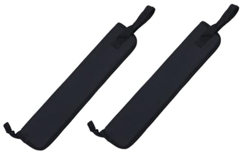 Drumstick Etui 2 Stück, Schwarze Tragetasche für Drumsticks | Oxford Gewebe, Reißverschluss, Kompakt, für 4 Paare, für Outdoor und Zuhause
