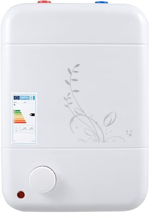 Scaldacqua elettrico istantaneo 1500 W, scaldabagno da parete 8 l, temperatura 30-75 ℃, protezione antincendio a secco, protezione contro il surriscaldamento, scaldabagno per lavabo, doccia, cucina