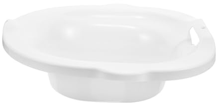 HOUDERCO Sitzbadewanne Aus Dickem Pp Tiefes Waschbecken Mit Rutschfestem Toilettensitz Postpartales Pflegebecken Für Schwangere Und Wochenbett