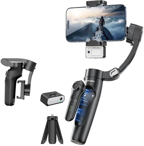 Gimbal Stabilizer For Samsung Galaxy Z Flip 7, Smartphone 3 axis Stabilizer with AI Active Tracking, Portable And Foldable, Gimbal For Android, iPhone Youtube Vlogging Selfie Stick Stabilizer
