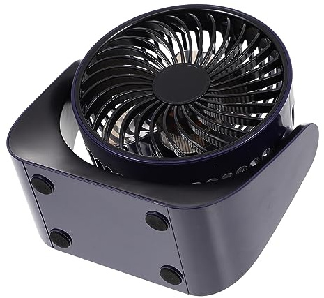 UTHCLO Ventilador de Mesa USB Silencioso Portátil Recargable Mini Ventilador de Escritorio y Compacto para Oficina Hogar y Color Azul