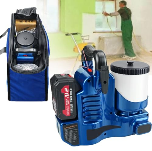 ZHIXUMM Pulverizador De Pintura EléCtrico Sin Aire De 1,2 L, MáQuina De PulverizacióN De Pintura EléCtrica De Alta PresióN De 500 W, Pistola Profesional De 1,2 L/Min, con Ajuste De 6 Velocidades