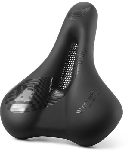 PRMHOOT Herren und Damen Fahrradsattel | Mehrere Modelle für E-Bike/MTB/Rennrad/Citybike | Ergonomischer Dämpfsattel, atmungsaktiv & schmerzfrei