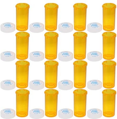 SOPOTUTU Kit De Viaje con 20 Envases para Medicamentos Estuche Protector para Pastillas Pequeño Pastillero Portátil Vacío Frascos para Tabletas Contenedor De Tabletas Pequeño Frasco