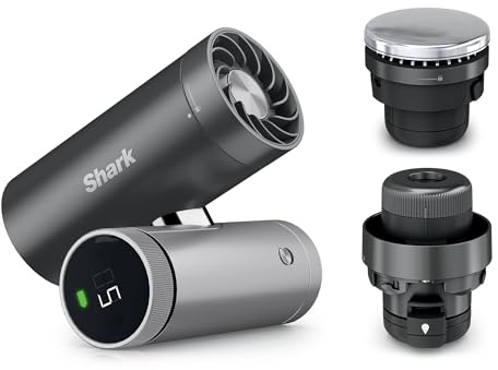 Shark ChillPill, Ventilador de Alta Velocidad 3en1, Carbón, FA022EU | Sistema de Niebla Ultrafina e InstaChill, Incluye 3 Accesorios de Refrigeración, Diseño Apto para Viajar