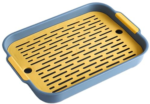 Aetherize Kaninchentoilette, zweilagig, PP, Hasentoilette, rechteckig, Kaninchen mit Griff, tief, glatt, 26, 9 x 18, 5 x 4, 1 cm, Kleintier-Häschen