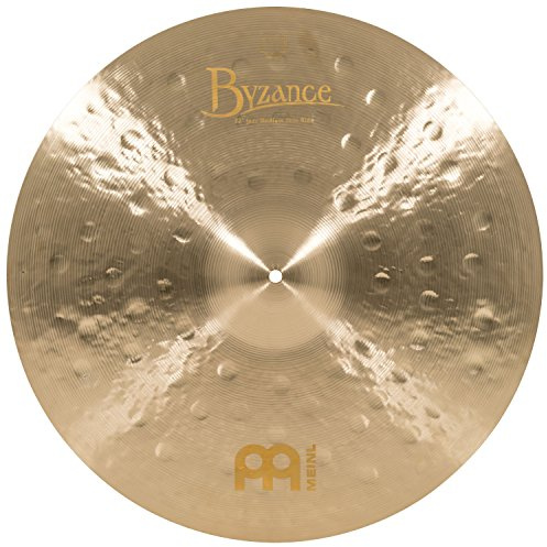 Meinl Cymbals Byzance Jazz Plato Ride Medium Thin de 22 pulgadas (55,88cm) Platillos de Batería - Bronce B20, Acabado Tradicional (B22JMTR)