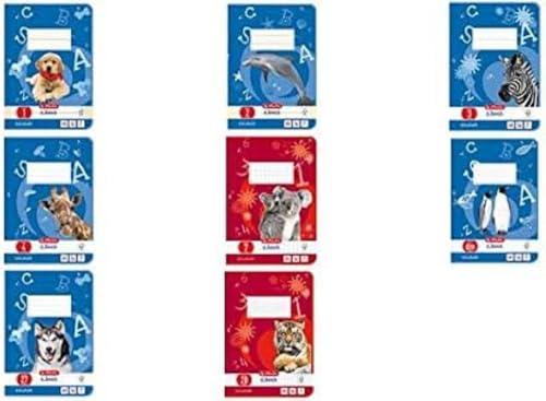 Herlitz 3320405 Hefte A5, 16 Blatt, Lineatur 04, FSC gemischt