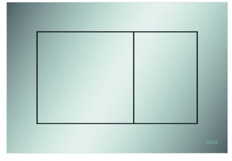 TECEnow WC-Betätigungsplatte für Zweimengentechnik, 9240402, Farbe: Chrom matt