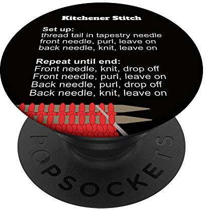 Kitchener Stitch Knitting Seam Instructions PopSockets Grip and Stand for Phones and Tablets