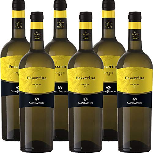 Passerina Igt Marche | Vino Bianco dei Colli Piceni | 6 Bottiglie 75Cl | Idea Regalo