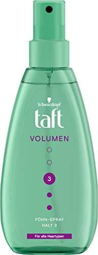 Taft Hair Dryer Spray Volume & Hold, Improves Natural Hair Swing, 24 Hour Hold (150 ml)