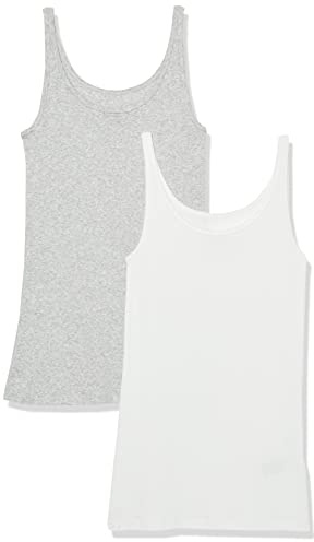 Amazon Essentials Débardeur coupe ajustée à fines bretelles Femme, Lot de 2