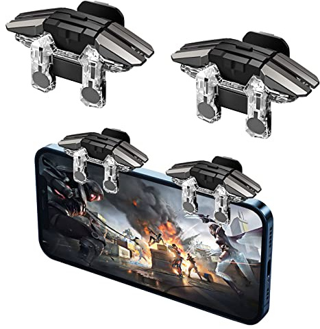 2022 New Model Mobile Game Controller Trigger, Mobile Game 6 Finger Trigger Sensitive Target Buttons martphone Game Controller Gamepad for PUBG/Survival Rules