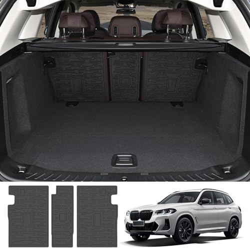 Utiiy Cargo Mat Fit for 2018-2023 BMW X3 G01 Trunk Mat Cargo Liner All Weather Seats Back Protector for BMW X3 Accessories(Backrest Mat)