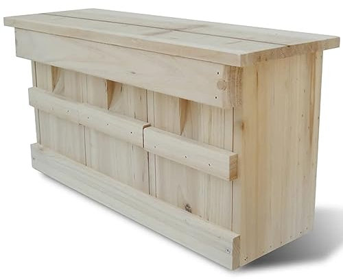 Homgoday Spatzen-Nistkasten 44 x 15,5 x 21,5 cm Haustierbedarf Model41292