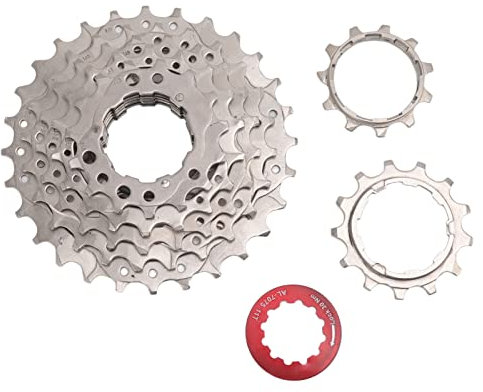 HERCHR Freewheel, 7 Speed 11-28T Flywheel Chrome Molybdenum Steel Bike Rear Hub Freewheel Bike Speed Cassette Bicycle Adapter Parts for Conversion Folding Bikes