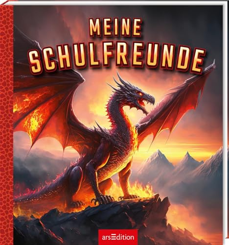 Meine Schulfreunde – Drachen: Freundebuch für die Grundschule | Geschenk für den Schulanfang