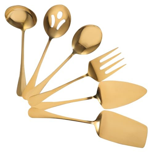 NAMOARLY Edelstahl Besteckset Gabel Löffel Geschirrsets Haushaltsbesteckset Essbestecksets Servierutensilien Edelstahl Utensilienset Besteckset Für Zuhause Party Versorgung