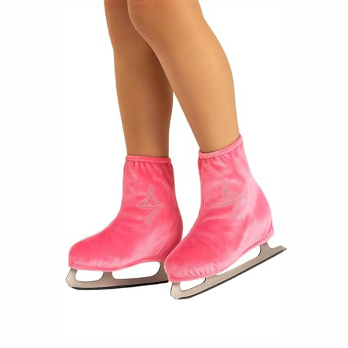 SUPVOX Ice Skate Covers Polyester Skating Boot Covers with Elastic Fit for Figure Skates and Hockey Skates Protect Shoes from Dirt 1 Pair