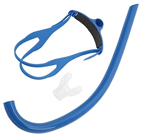 NIZUUONE Snorkeling Snorkel Anteriore Nuoto con Ugello Silicone per Immersioni, Adulti/Bambini (Blue)