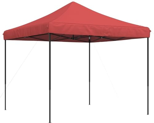 vidaXL Pop-Up hopfällbart partytält 292x292x315 cm vinröd, trädgårdstält, festtält, pop-up partytält, eventtält, fest tält, hopfällbart partytält