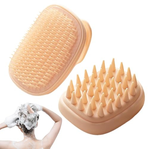Massageborste för hårbotten, hårbottenborste, Silikon Scalp Scrub Head Massager Schampo Borste, Bekväm mild hårborste för hårbottenvård för älskare, vänner