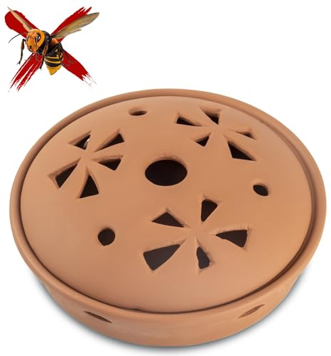 QCYFJZFU Répulsif à guêpes - Boîte de fumage pour le café - Répulsif contre les guêpes - Bol en argile réfractaire - Répulsif à guêpes et anti-moustiques - Pour jardins et balcons