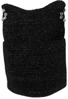 DEARMAMY Kreative Damen Beanie Mit Monsterohren Und Strass Warme Strickmütze Für Outdoor-aktivitäten Vielseitig Einsetzbar Für Und Alltag Süßes Accessoire Für