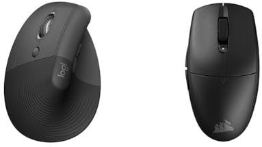 Logitech Lift Left Souris & Corsair M55 Wireless Souris de Jeu