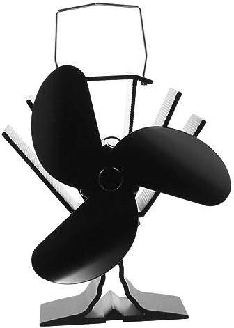 GLEAVI Ventilatore Per Stufa in Alimentato Calore Per Casa Per Circolazione Del Calore Bilancia La Temperatura Della Stanza in Inverno
