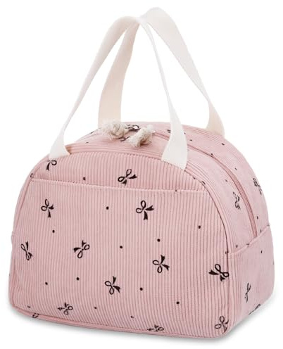 TranRantic Bolsa Termica Porta Alimento, para Niñas y Mujeres, Rosa | Bolsas de Almuerzo Aisladas, Loncheras de Trabajo Reutilizable de Fugas para Colegio, Oficina, Pícnic o Viaje