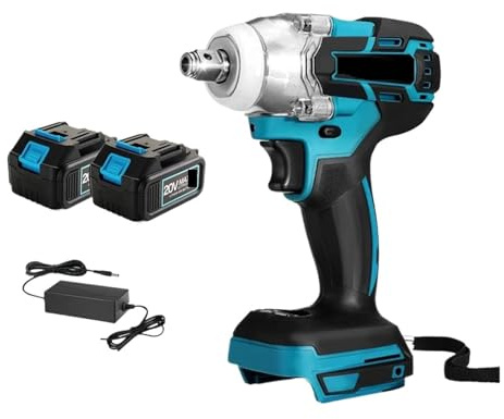 Avvitatori A Impulsi Chiave A Batteria Elettrica Senza Spazzole 2 In 1 350N.m 1/2 Cacciavite Utensile Elettrico For Trapano A Percussione Con Batteria Agli Ioni Di Litio For Batteria 18V Comodo Da Usa