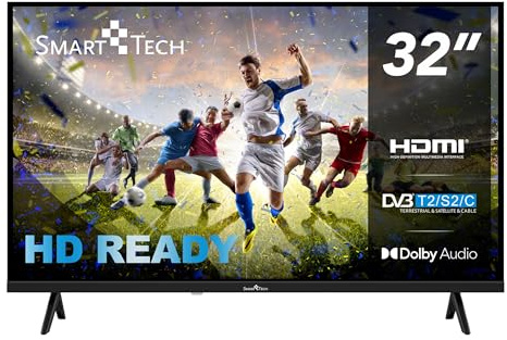 Smart Tech 32HN01K TV HD LED 32 Pouces (80cm) Triple Tuner Dolby Digital Plus, 3xHDMI, 2xUSB