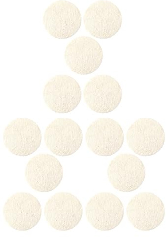 STOBAZA Luffa Peeling Pads Gesichtsschwamm 15 Stück Sanftes Peeling Tiefenreinigung Natürliches Material für Gesichtsreinigung und Abschminken Reisebadezubehör