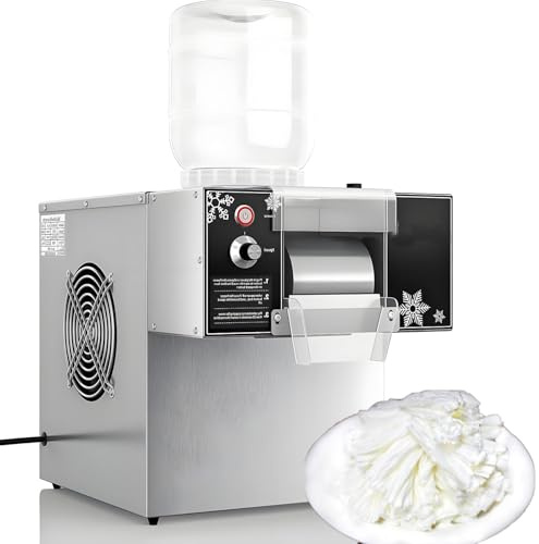 DowPie Machine à glaçons en Flocons Haute Performance, Machine à Glace pilée et à Granita Professionnelle, Ventilateurs de Dissipation de Chaleur pour Un Fonctionnement Stable 220V-120F