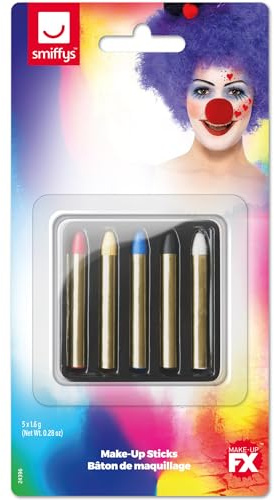 Smiffys Make-Up FX, Face/Body Paint Sticks Halloween, World Book Day