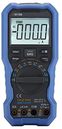 Bluetooth Multimètre numérique OW18B Testeur Electrique Digital Ampèremètre/Voltmètre/Ohmmètre