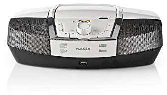 Nedis Boombox 12W Bluetooth® CD Player/Radio, White