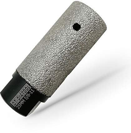 DT-DIATOOL Diamond Finger/Milling Bit Diameter 1(25mm) for Enlarging or Repairing Holes of Porcelain Tile Hard Ceramic Marble Aretficial Stone