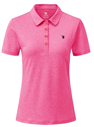 YSENTO Womens Short Sleeve Polo Lady-fit Shirt Premium Sports Golf Polo T-Shirts