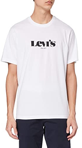 Levi's herr T-tröja Ss Relaxed Fit Tee, Mv Ssnl Logo White, XS