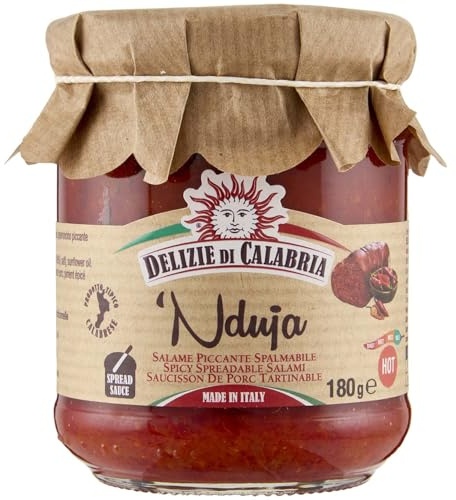 Delizie di Calabria - NDUJA - Italian Spicy Spreadable Sausage (180g)